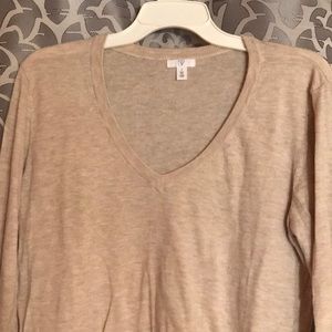 BP Taupe V-Neck Sweater